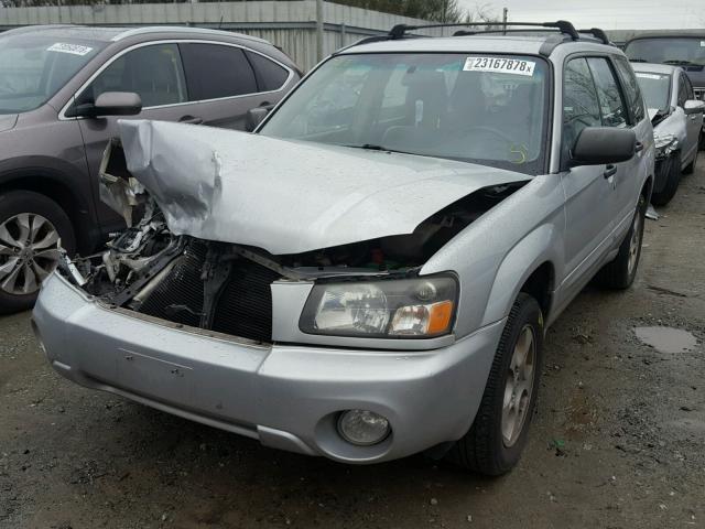 JF1SG65675H714968 - 2005 SUBARU FORESTER 2 SILVER photo 2