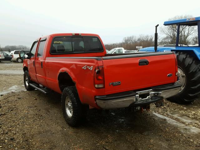 1FTSW31P74EB40026 - 2004 FORD F350 SRW S RED photo 3