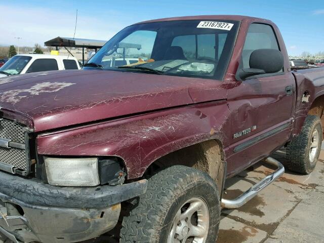 1B7HF16Z21S207590 - 2001 DODGE RAM 1500 MAROON photo 6