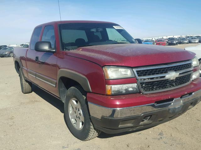 1GCEK19B66Z169079 - 2006 CHEVROLET SILVERADO MAROON photo 1