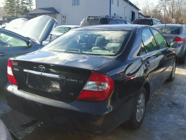 4T1BF32K14U076943 - 2004 TOYOTA CAMRY LE BLACK photo 4