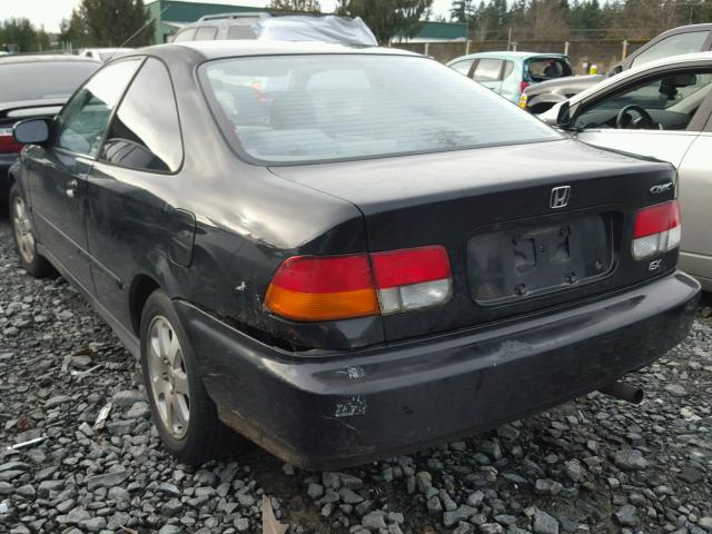 1HGEJ8144TL058216 - 1996 HONDA CIVIC EX BLACK photo 3