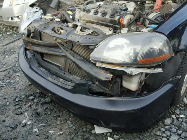 1HGEJ8144TL058216 - 1996 HONDA CIVIC EX BLACK photo 9