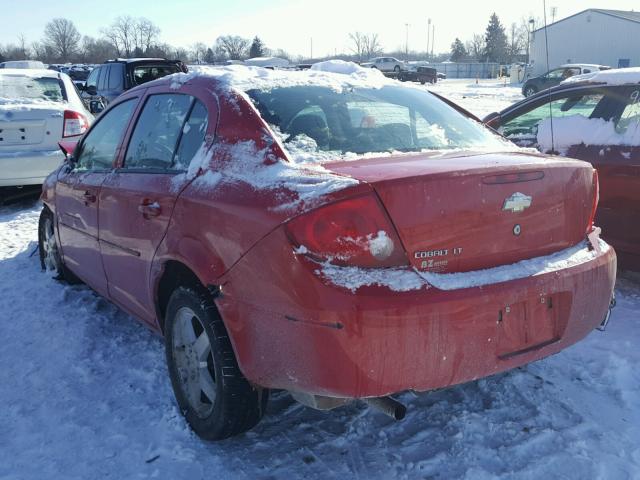 1G1AT58H097295164 - 2009 CHEVROLET COBALT LT RED photo 3