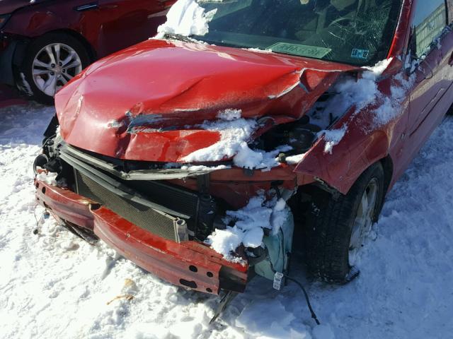 1G1AT58H097295164 - 2009 CHEVROLET COBALT LT RED photo 9