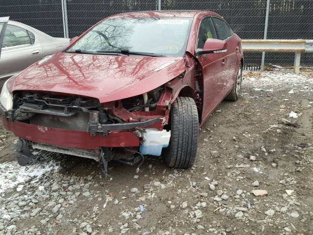 1G4GE5GD2BF320468 - 2011 BUICK LACROSSE C RED photo 2