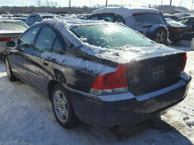 YV1RH592752464183 - 2005 VOLVO S60 2.5T BLACK photo 3