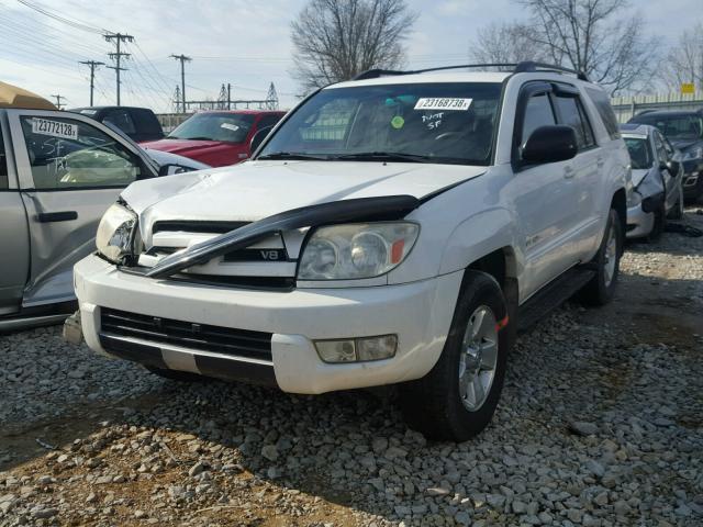 JTEBT14R740032542 - 2004 TOYOTA 4RUNNER SR WHITE photo 2