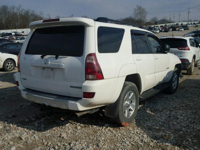 JTEBT14R740032542 - 2004 TOYOTA 4RUNNER SR WHITE photo 4