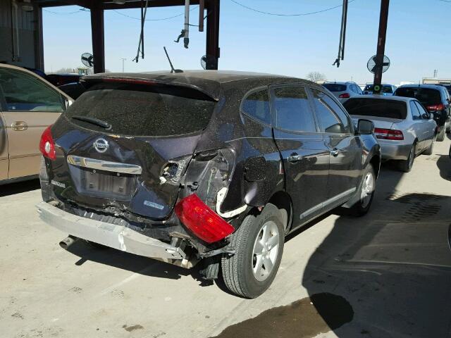 JN8AS5MTXDW553178 - 2013 NISSAN ROGUE S BLACK photo 4