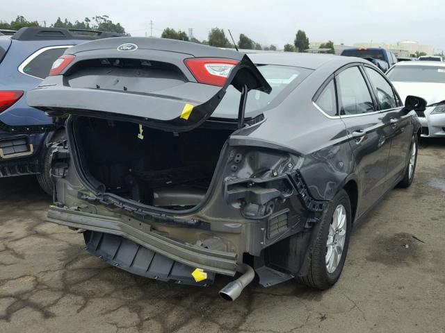 3FA6P0G70GR145788 - 2016 FORD FUSION S GRAY photo 4