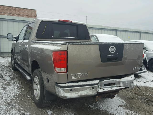 1N6BA07B76N554397 - 2006 NISSAN TITAN XE GOLD photo 3