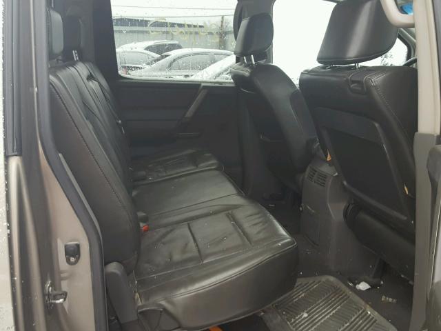 1N6BA07B76N554397 - 2006 NISSAN TITAN XE GOLD photo 6