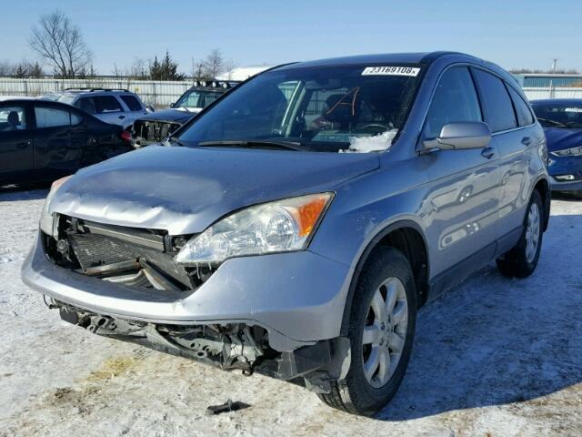 JHLRE48707C095513 - 2007 HONDA CR-V EXL SILVER photo 2