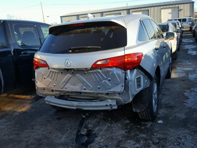 5J8TB4H50EL020416 - 2014 ACURA RDX TECHNO SILVER photo 4