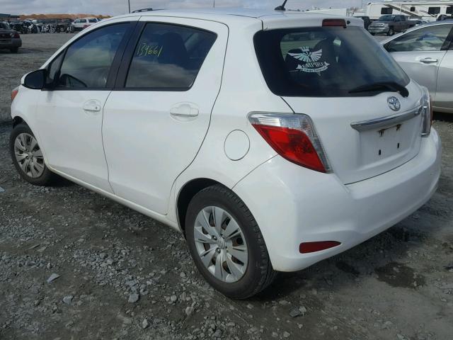 JTDKTUD31DD547613 - 2013 TOYOTA YARIS WHITE photo 3