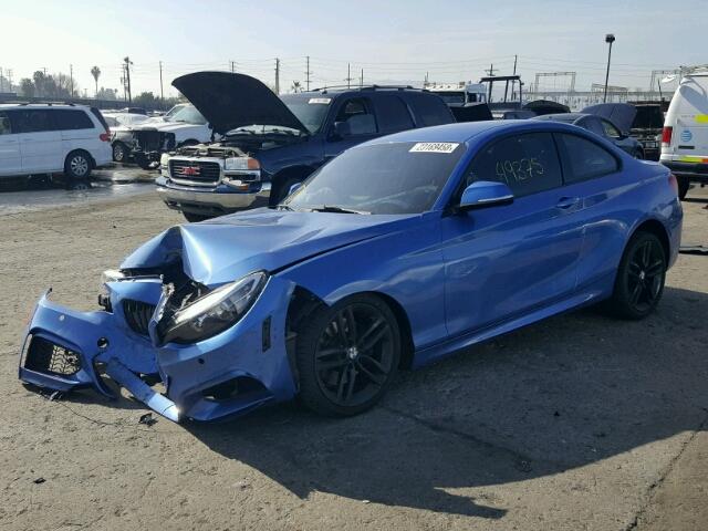 WBA1F5C58EVV99731 - 2014 BMW 228 I BLUE photo 2