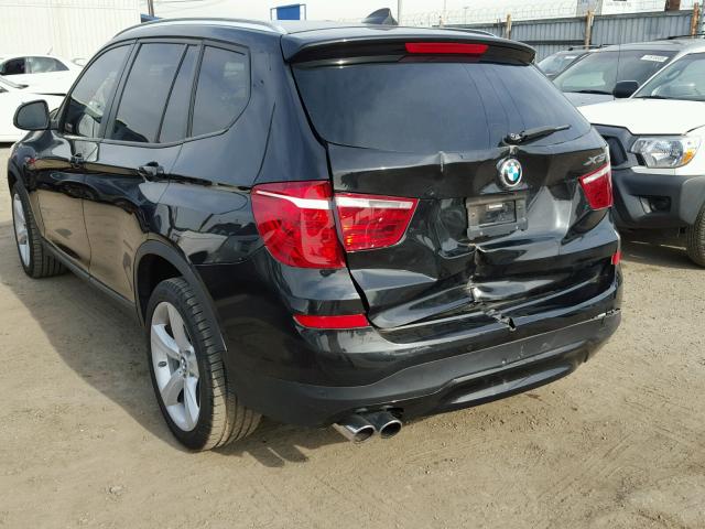 5UXWZ7C55H0T43638 - 2017 BMW X3 SDRIVE2 BLACK photo 3