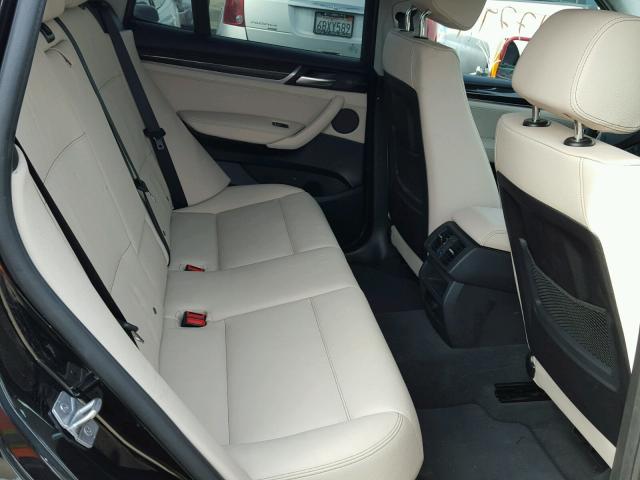 5UXWZ7C55H0T43638 - 2017 BMW X3 SDRIVE2 BLACK photo 6