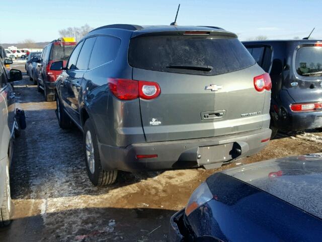 1GNKRGED4BJ142228 - 2011 CHEVROLET TRAVERSE L GRAY photo 3