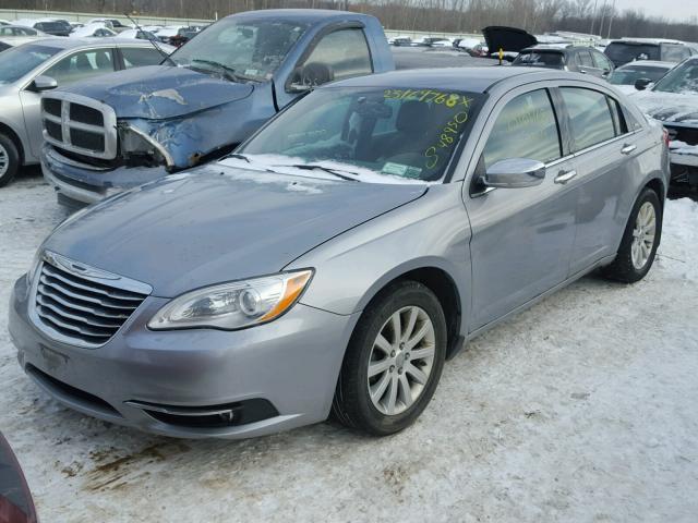 1C3CCBCG6DN745003 - 2013 CHRYSLER 200 LIMITE SILVER photo 2