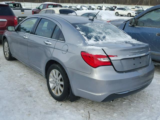 1C3CCBCG6DN745003 - 2013 CHRYSLER 200 LIMITE SILVER photo 3