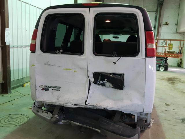 1GAZGYFG1C1163267 - 2012 CHEVROLET EXPRESS G3 WHITE photo 9