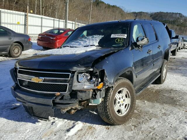 3GNFK16368G207289 - 2008 CHEVROLET SUBURBAN K BLACK photo 2