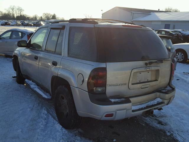 1GNDT13S062130571 - 2006 CHEVROLET TRAILBLAZE SILVER photo 3