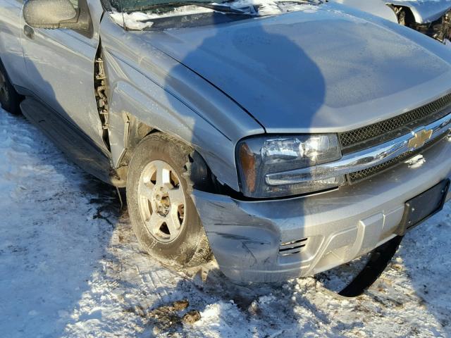 1GNDT13S062130571 - 2006 CHEVROLET TRAILBLAZE SILVER photo 9