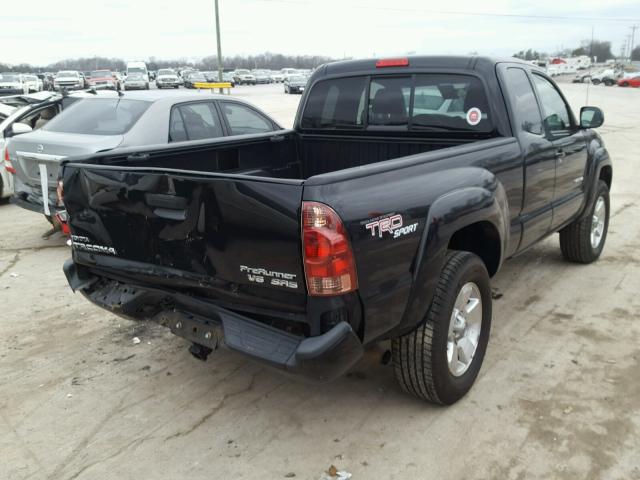 5TETU62N15Z047722 - 2005 TOYOTA TACOMA PRE BLACK photo 4