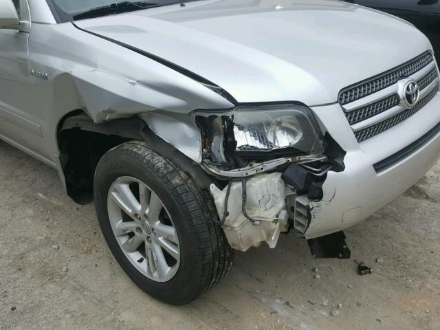 JTEDW21AX60016245 - 2006 TOYOTA HIGHLANDER SILVER photo 9