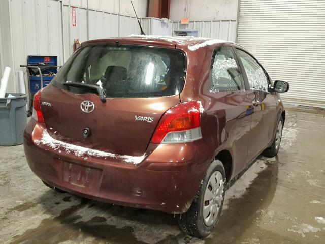 JTDJT903795250619 - 2009 TOYOTA YARIS BROWN photo 4