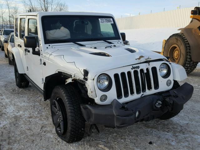 1C4BJWEG6FL623080 - 2015 JEEP WRANGLER U WHITE photo 1