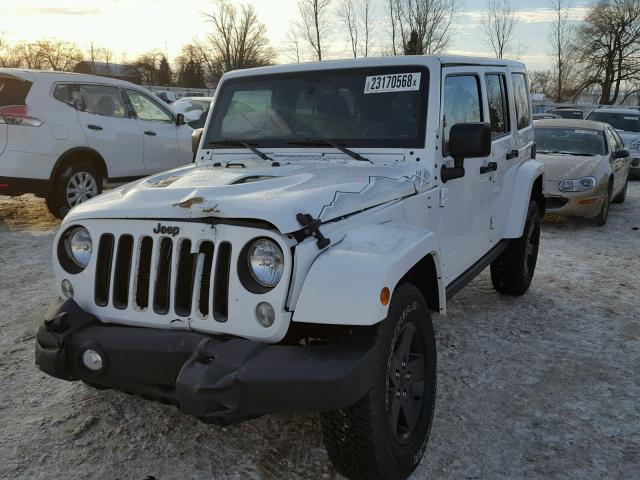 1C4BJWEG6FL623080 - 2015 JEEP WRANGLER U WHITE photo 2