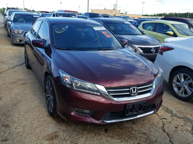 1HGCR2F58EA179120 - 2014 HONDA ACCORD SPO MAROON photo 1