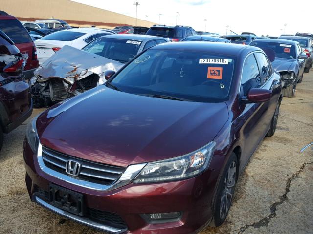 1HGCR2F58EA179120 - 2014 HONDA ACCORD SPO MAROON photo 2