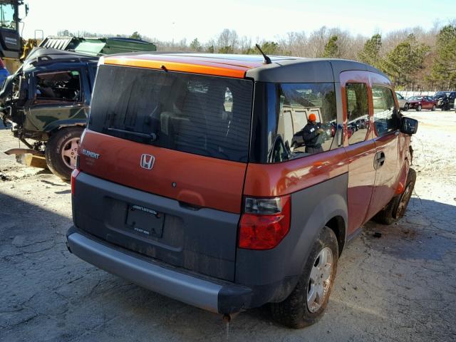 5J6YH28514L037340 - 2004 HONDA ELEMENT EX ORANGE photo 4