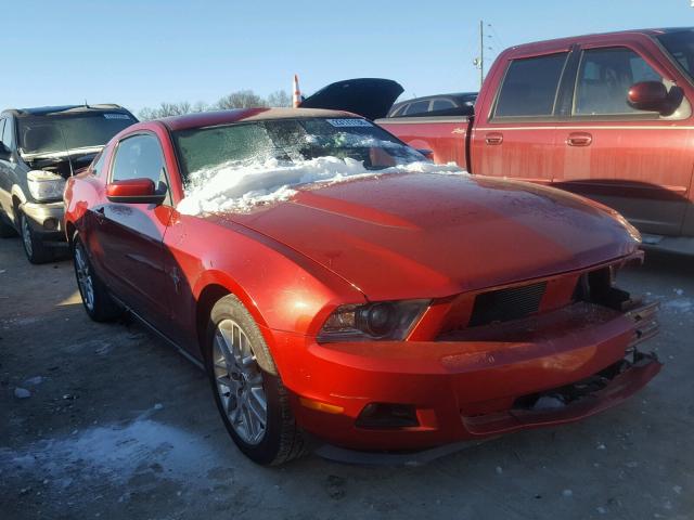 1ZVBP8AM2C5274258 - 2012 FORD MUSTANG RED photo 1