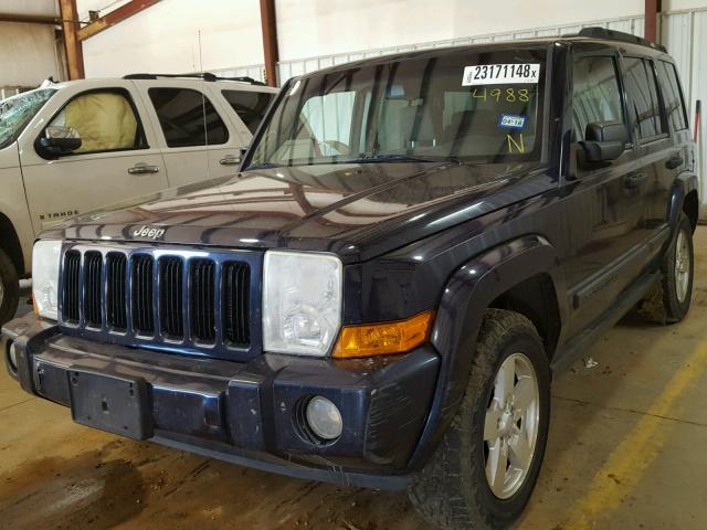 1J8HH48K86C204988 - 2006 JEEP COMMANDER BLUE photo 2