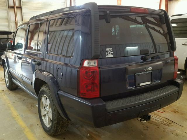 1J8HH48K86C204988 - 2006 JEEP COMMANDER BLUE photo 3