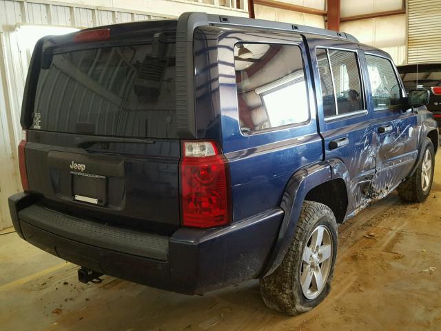 1J8HH48K86C204988 - 2006 JEEP COMMANDER BLUE photo 4