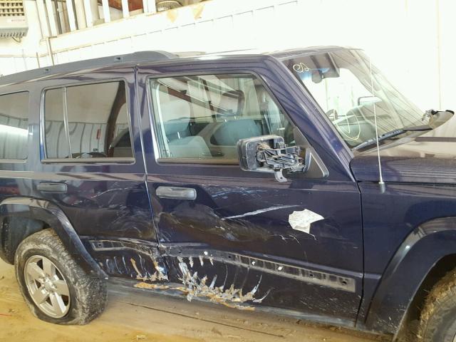 1J8HH48K86C204988 - 2006 JEEP COMMANDER ლურჯი ფოტო 9