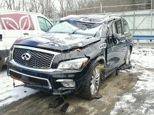 JN8AZ2NC5F9372080 - 2015 INFINITI QX80 BLACK photo 2