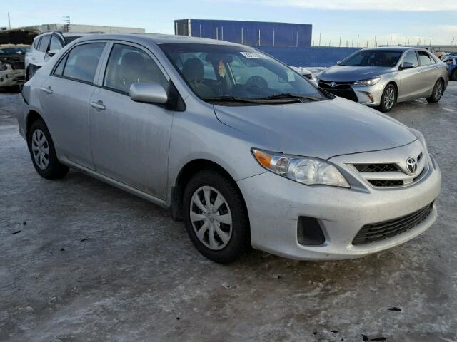 2T1BU4EEXDC071470 - 2013 TOYOTA COROLLA BA SILVER photo 1