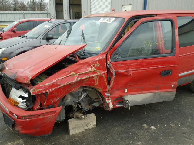 2B4GH4535PR184818 - 1993 DODGE CARAVAN SE RED photo 9