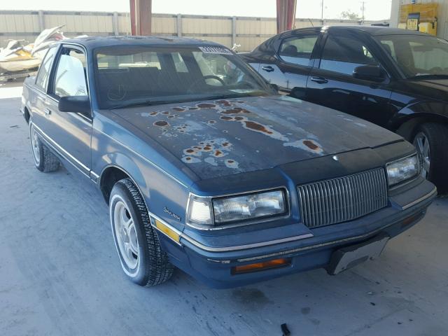 1G4NJ14U2KM002135 - 1989 BUICK SKYLARK CU BLUE photo 1