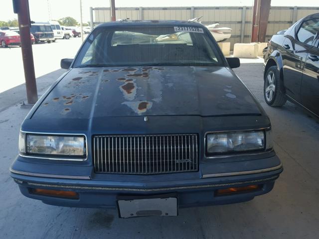 1G4NJ14U2KM002135 - 1989 BUICK SKYLARK CU BLUE photo 10