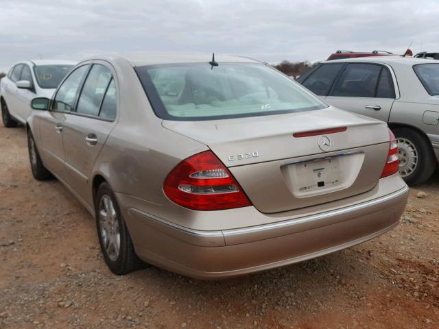 WDBUF65JX3A202149 - 2003 MERCEDES-BENZ E 320 GOLD photo 3