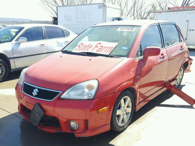 JS2RC61H455301330 - 2005 SUZUKI AERIO SX RED photo 2